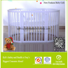New Pine Wood Baby Bedroom Furniture of Baby Crib